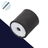 M4 Female Zinc Plated Steel,Vibration Isolator / Rubber Buffer,NR + Steel Screw