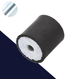 M10 Female Zinc Plated Steel,Vibration Isolator / Rubber Buffer,NR + Steel Screw