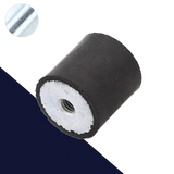 M8 Female Zinc Plated Steel,Vibration Isolator / Rubber Buffer,NR + Steel Screw