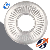 Belleville Washer Large,A4 Stainless Steel,NFE 25-511 'L'