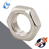 Jam Nut Coarse Thread,DIN 439,A4 Stainless Steel