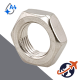 Jam Nut Fine Thread - A4 Stainless DIN 439