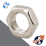 Jam Nut Fine Thread,DIN 439,A4 Stainless Steel