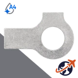 Washer + Double Tab,A4 Stainless Steel,DIN 463