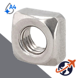 Square Nut,DIN 557,A4-80 Stainless Steel