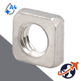 Square Nut Thin,DIN 562,A4-50 Stainless Steel