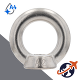 A4 Stainless Eye Nut Cast DIN 582