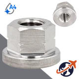 Tall Collar Flange Nut,DIN 6331 Smooth Bottom,A4 Stainless Steel
