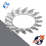 Serrated Star Lock Washer,DIN 6798 A,A4 Stainless Steel