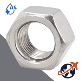 Hex Nut Fine Thread - A4-80 Stainless DIN 934