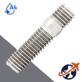 M10 Double Ended Stud,DIN 938,A4 Stainless Steel