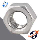 3-Punch Lock Nut,DIN 980,A4 Stainless Steel
