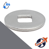 Square Hole Carriage Washer - A4 Stainless DIN 440-V