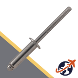 M4 Blind Rivet, Unloseable Flat Head, Stainless
