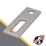 M11 Adaptor Plate,One Slot + One Round Hole,Stainless Steel