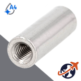 Round Coupler Nut - A4 Stainless Steel