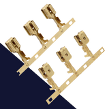 1/4" Piggy Back Connector,Double Crimp, Chain Form,Uninsulated