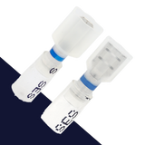 1/4" Male + Female Spade Crimp + Shrink