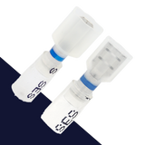 1/4" Spade Connector,Male + Female,Crimp + Shrink