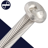 M6 One-Way Pan Head,Stainless Steel A2,Permanent Security Screw