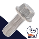 M12X1.25 Ex Fine JIS Flange,Stainless Steel,JIS B-1189 / 17mm Wrench