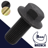 M5X0.8 Flange Bolt,Steel Class 10.9,DIN 6921 / 8mm Wrench