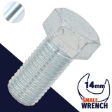 M10X1.25 Fine JIS Hex Bolt 14mm WAF - Steel 8.8 JIS B1180 M10X1.25 Fine JIS Hex Bolt 14mm WAF - Steel 8.8 JIS B1180