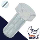 M8X1.25 JIS Hex Bolt 12mm WAF - Steel 8.8 JIS B1180 M8X1.25 JIS Hex Bolt 12mm WAF - Steel 8.8 JIS B1180