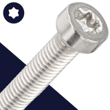 M4 Low Torx Socket,Stainless Steel A2,ISO 14580