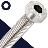M6X1.0 - A2 Stainless DIN 7984 - Allen Socket LOW Head Cap Screw