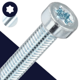 M8 Low Torx Socket,Steel Class 8.8 Zinc,DIN 7984 TX-40