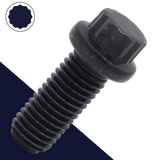 M10X1.5 12-Point Flange,Steel Class 12.9 Black,ASME B18.2.5.M