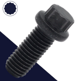 M6X1.0 Flange Bolt 12-Point - Class 12.9 Black 