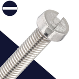 Slotted Cheese Head Stainless M6X1.0 Coarse DIN 84 Slotted Cheese Head Stainless M6X1.0 Coarse DIN 84
