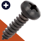 M6.3 Pan Phillips Tapping Stainless Black Oxide DIN 7981-C M6.3 Pan Phillips Tapping Stainless Black Oxide DIN 7981-C