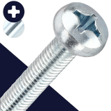 M4X0.7 Phillips Pan Head CL 4.8 Zinc Coarse DIN 7985 M4X0.7 Phillips Pan Head CL 4.8 Zinc Coarse DIN 7985