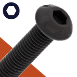 M5 Button Socket Head,Stainless + Black Oxide,ISO 7380-1