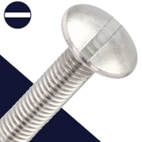 M5X0.8 Slotted Truss Head - A2 Stainless NF E27-128