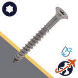 M5 Stainless Torx, Flat Head, Wood Thread