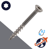 M4.2 Stainless Torx, Small Flat Head, Wood Thread, Cutting Tip M4.2 Stainless Torx, Small Flat Head, Wood Thread, Cutting Tip