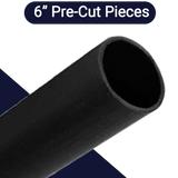Non-Adhesive Shrink Tubing,Pre-Cut 6" Lengths,Shrink Ratio: 2 to 1