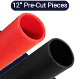 Adhesive Battery Cable Shrink Tubing,Pre-Cut 12" Lengths,Shrink Ratio: 2 to 1