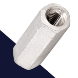 Hex Coupler Nut FINE,Stainless Steel A2,Extended Lengths