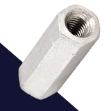 Hex Coupler Nut FINE,Stainless Steel A2,Extended Lengths