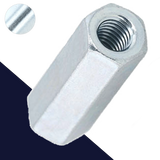 Hex Coupler Nut DIN 6334,Steel Class 6 Zinc,Length 3x Diameter