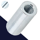 Round Coupler Standoff Nut Steel Zinc
