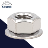 Free-Spinning Lock Nut with Conical Washer - Stainless