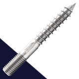 M12X1.75 Hanger Bolt,Stainless Steel A2,Machine + Wood Thread