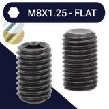 M8 Flat Point Allen Set Screw Stud 45H DIN 913