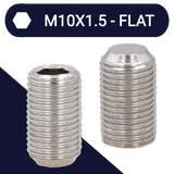 M10 Set Screw,Stainless Steel A2,DIN 913 Flat Point